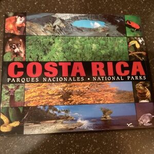 Hard cover Costa Rica National Parks book